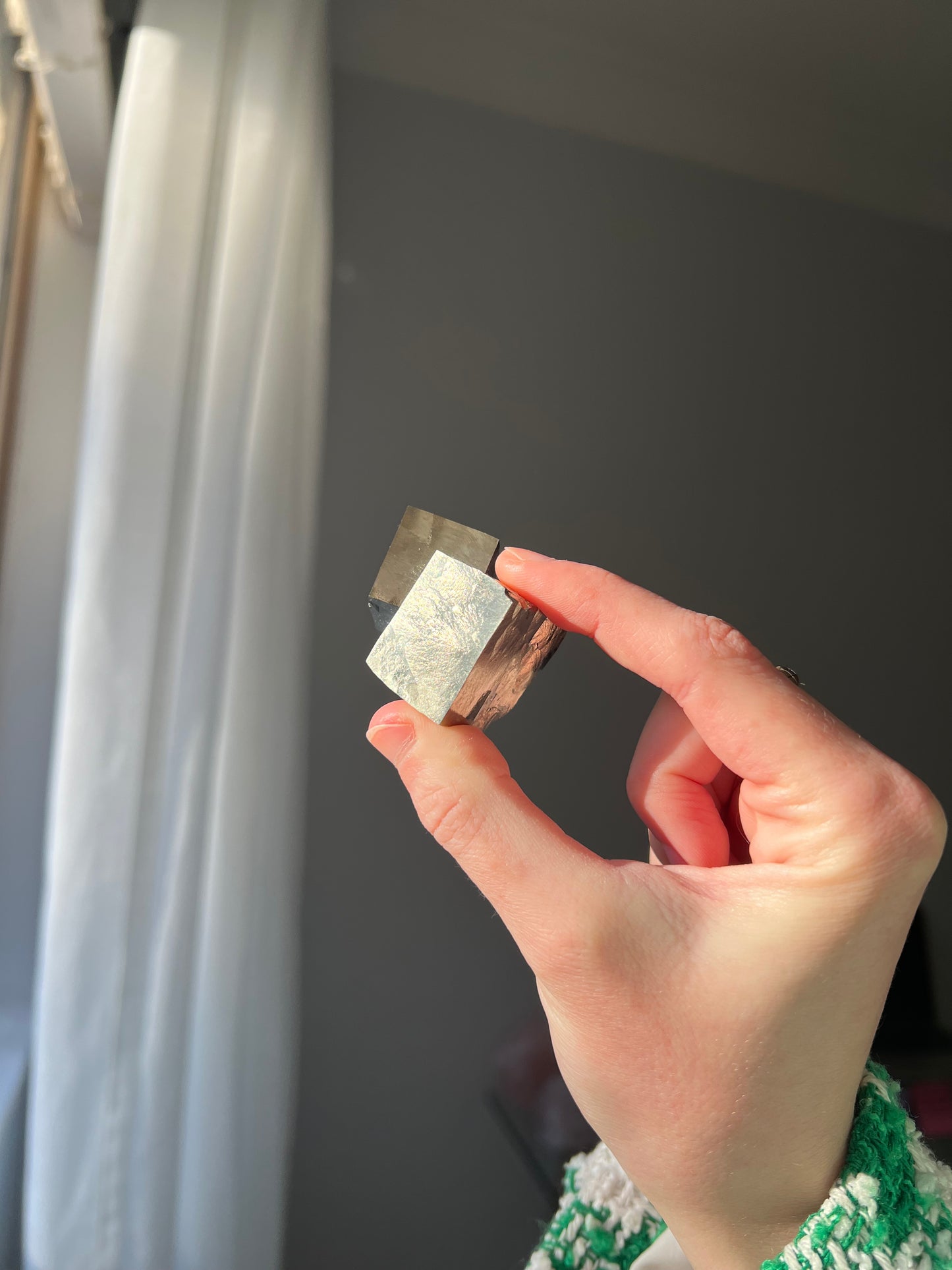 Pyrite cube from Peru 11