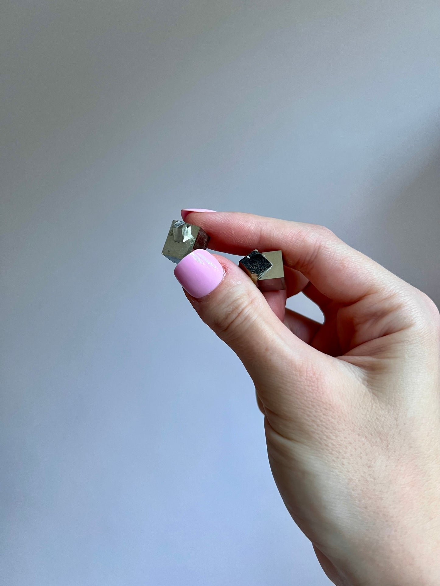 Pair of Pyrite cubes from Peru