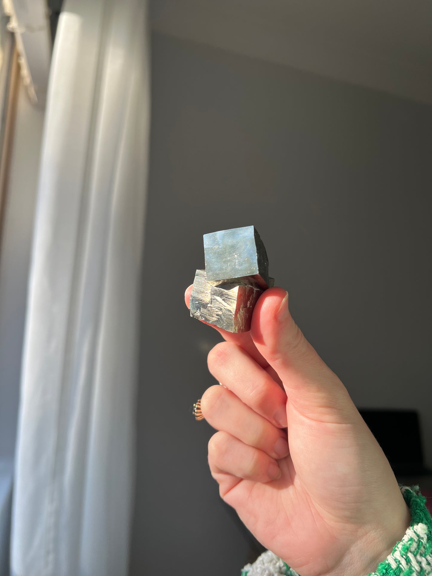 Pyrite cube from Peru 11