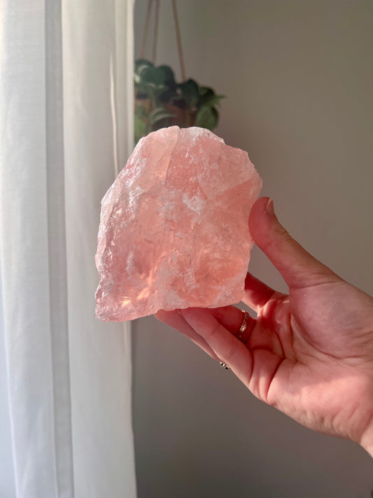 Rose Quartz chunk from Brazil 07