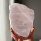 Rose Quartz slice from Brazil 01