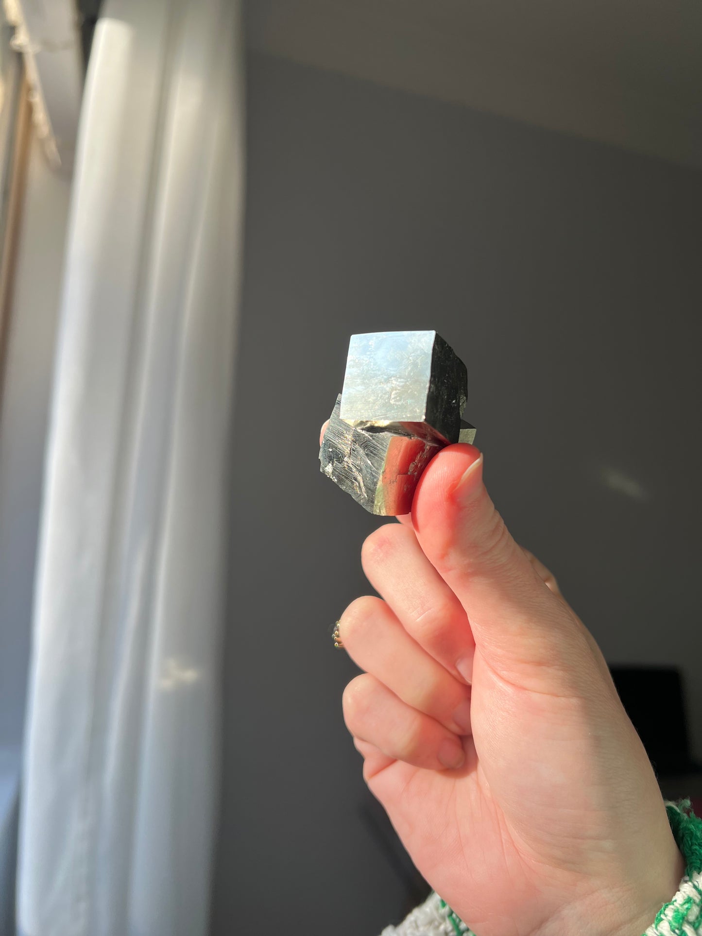 Pyrite cube from Peru 11