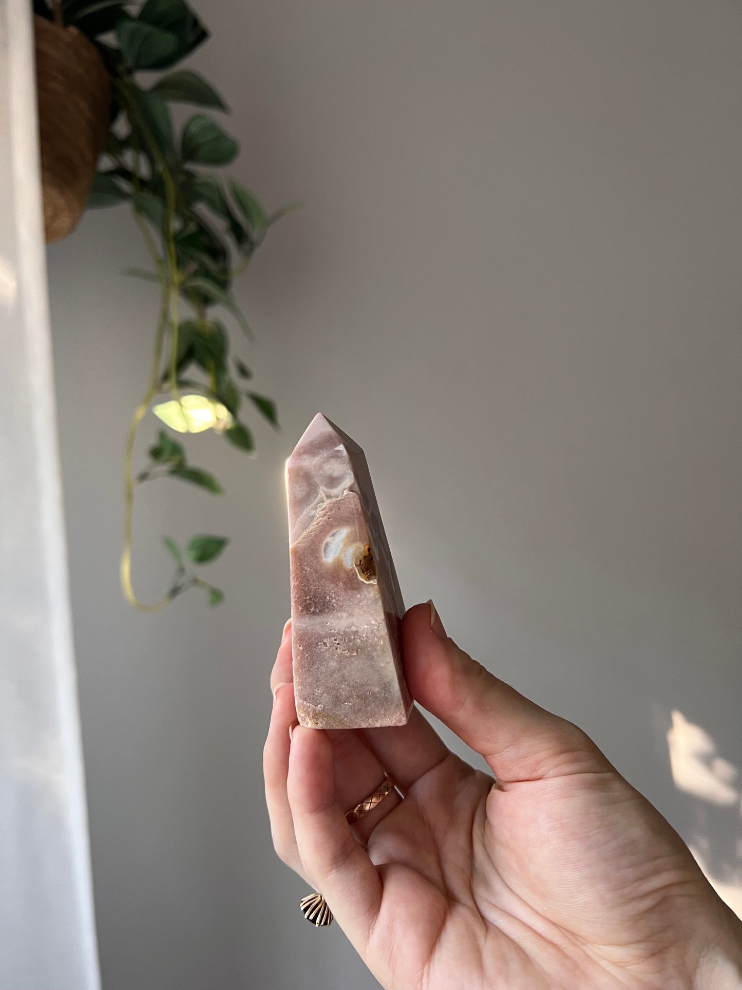 Pink Amethyst tower from Brazil