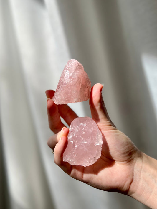 Raw Rose Quartz from Brazil