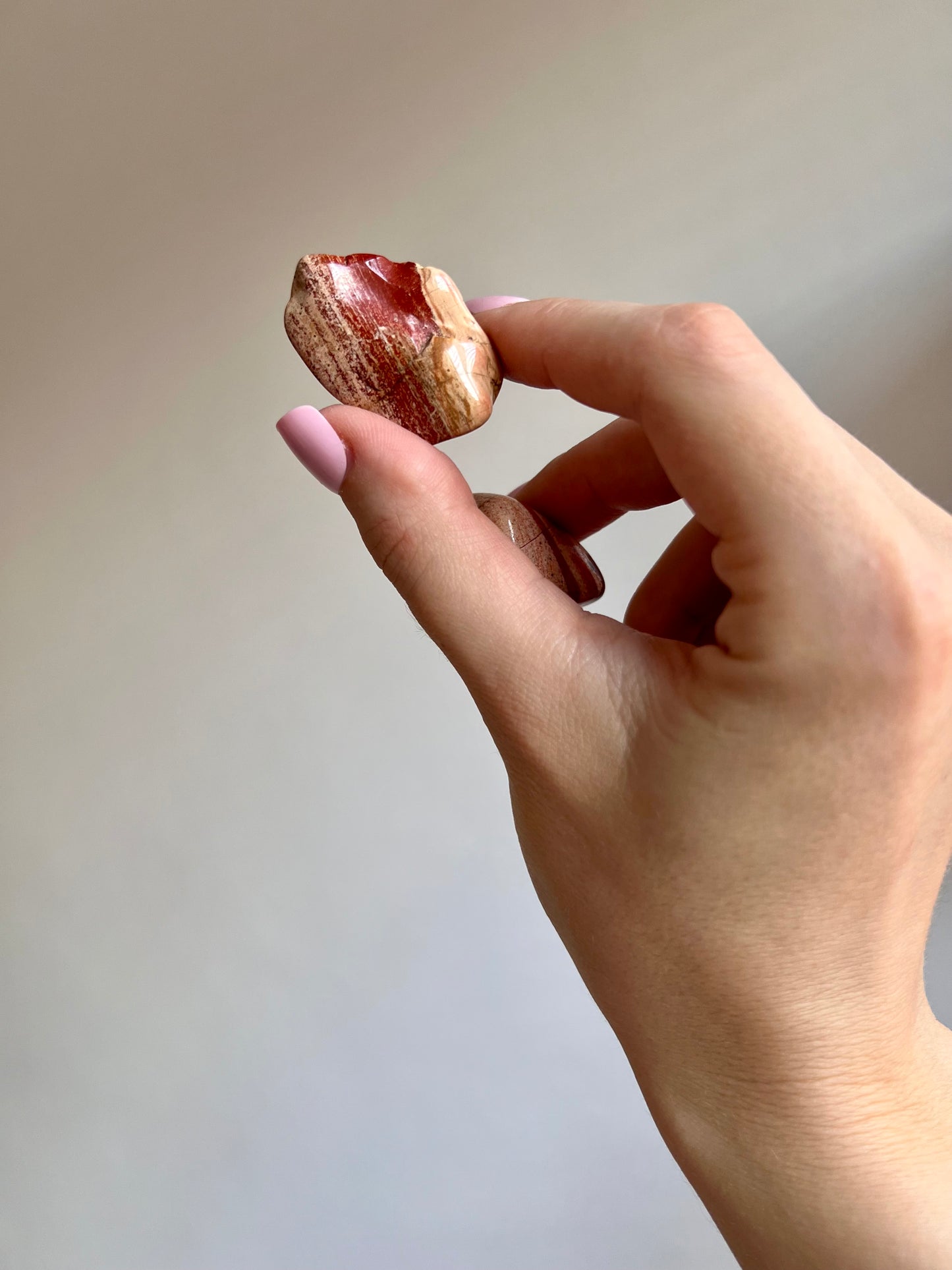 African Red banded jasper tumbled