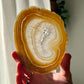 Agate and Quartz slice from Brazil