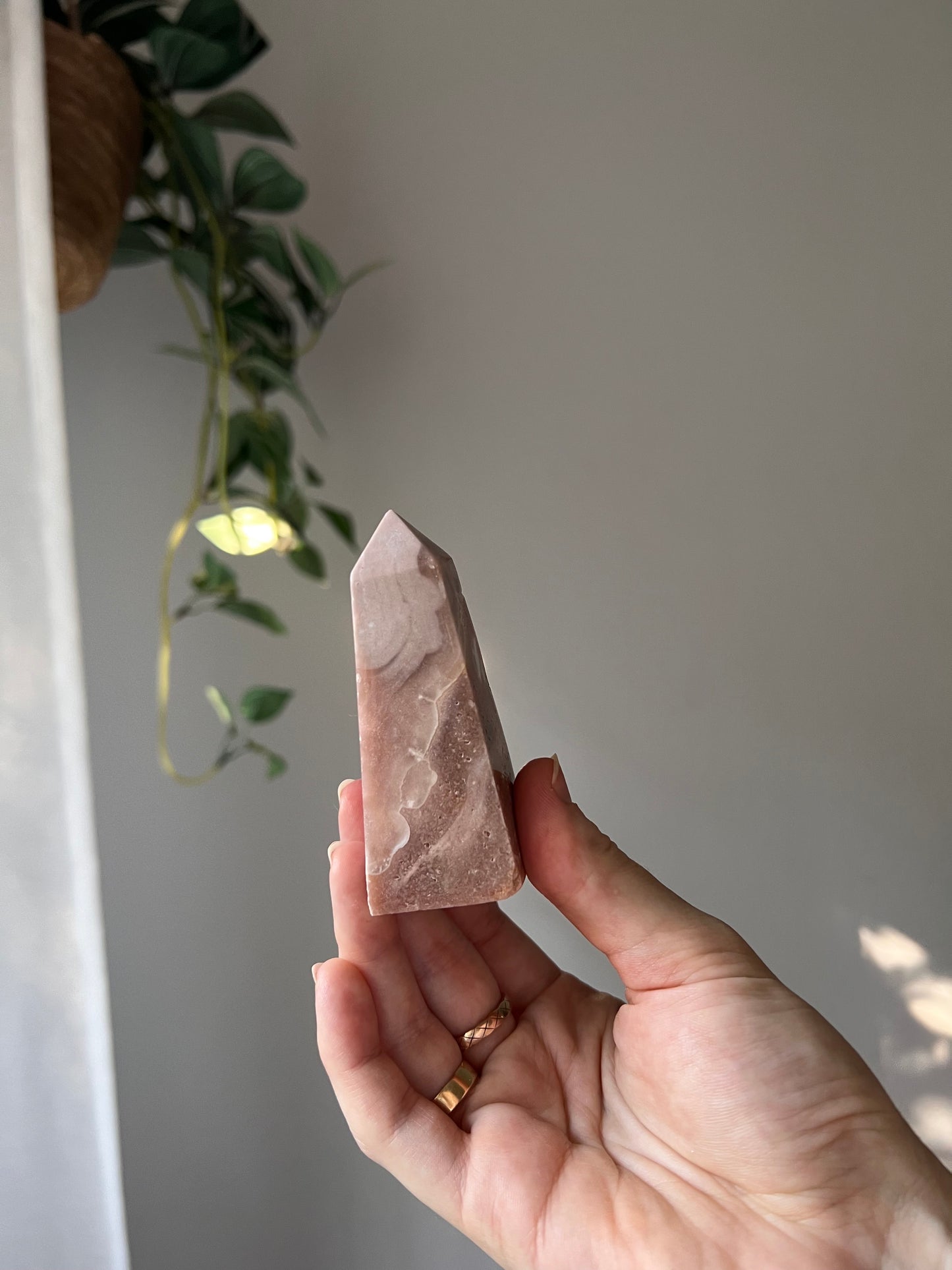 Pink Amethyst tower from Brazil