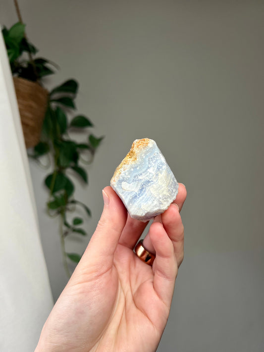 Rough Blue Lace Agate from Namibia