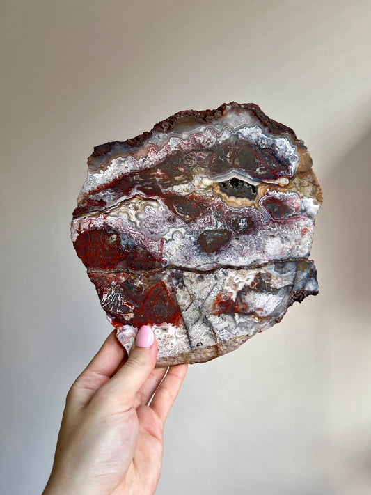 Crazy Lace Agate slab from Brazil