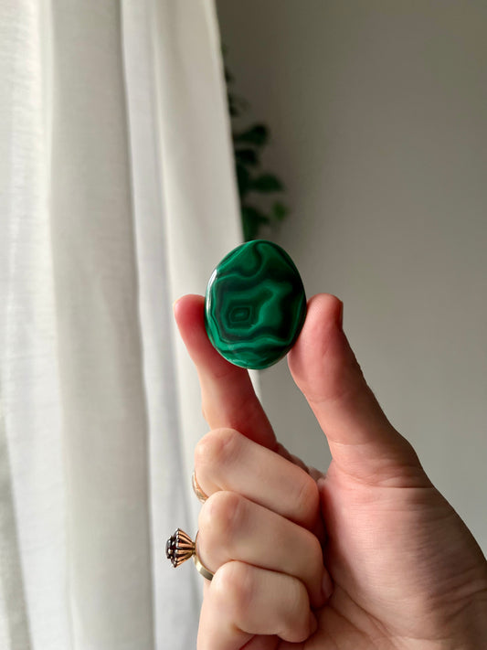 Malachite palmstone from The Congo