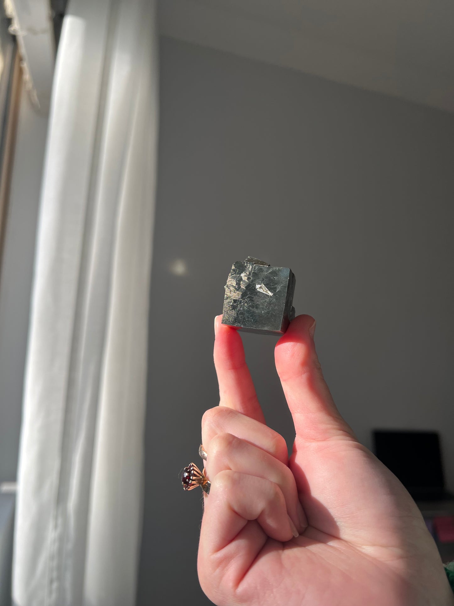 Pyrite cube from Peru 04