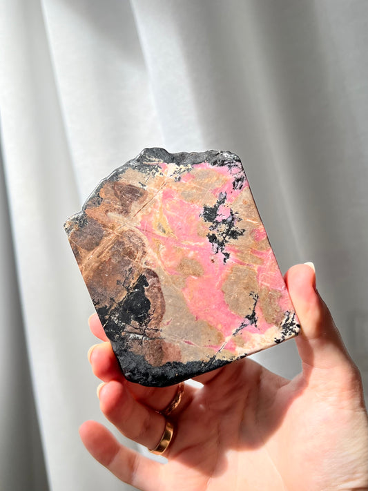 Australian Rhodonite slice