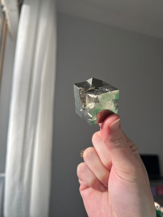 Pyrite cube from Peru 06