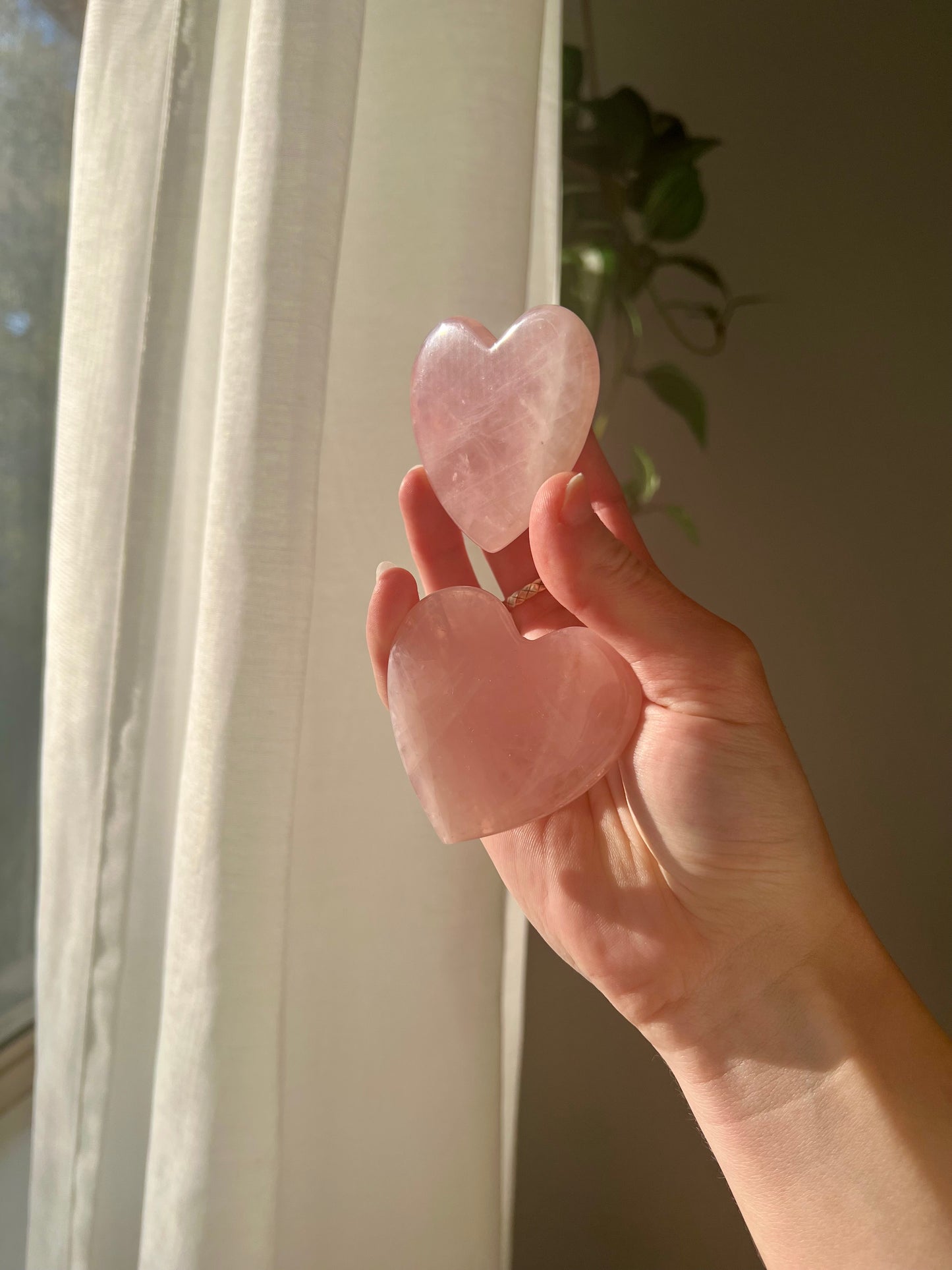 Rose Quartz heart from Brazil