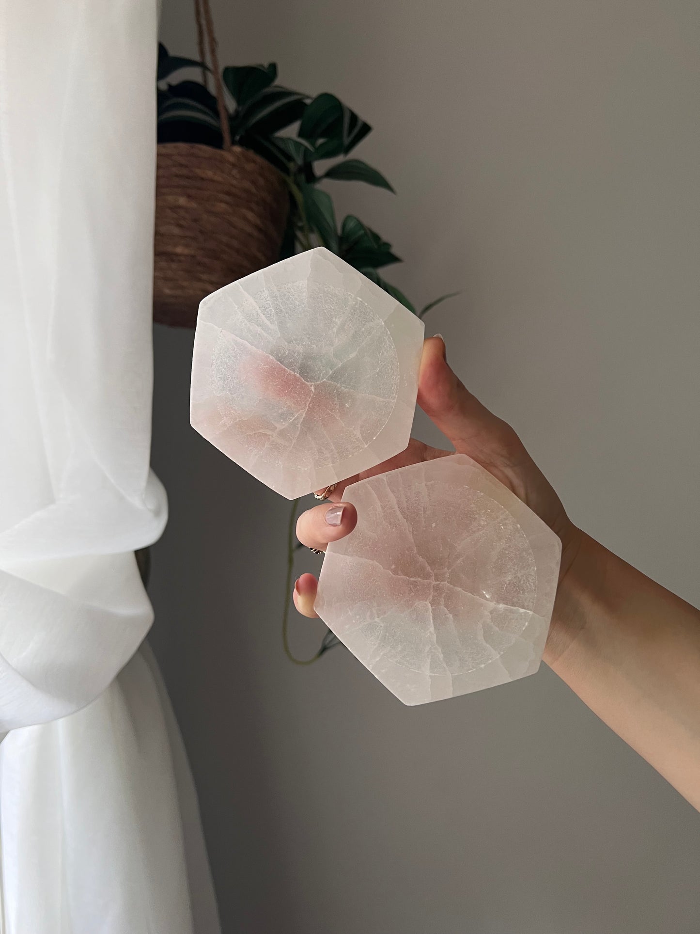 Selenite charging bowl from Morocco