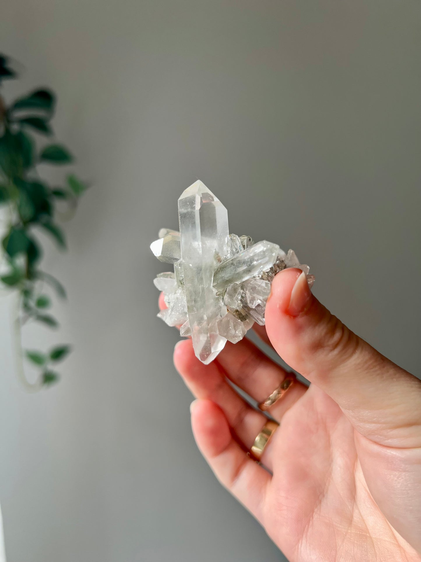 Quartz with chlorite from Afghanistan