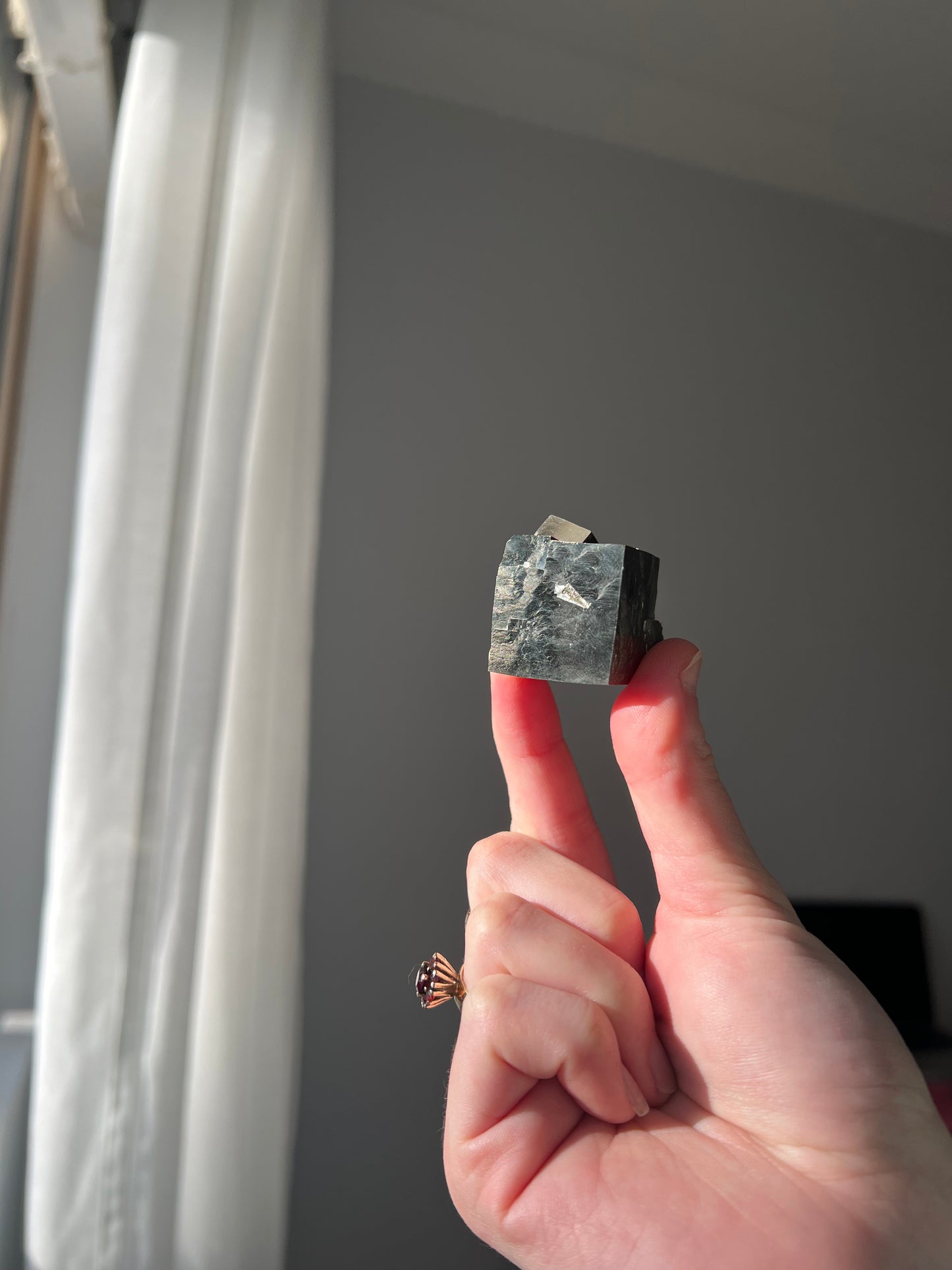 Pyrite cube from Peru 04