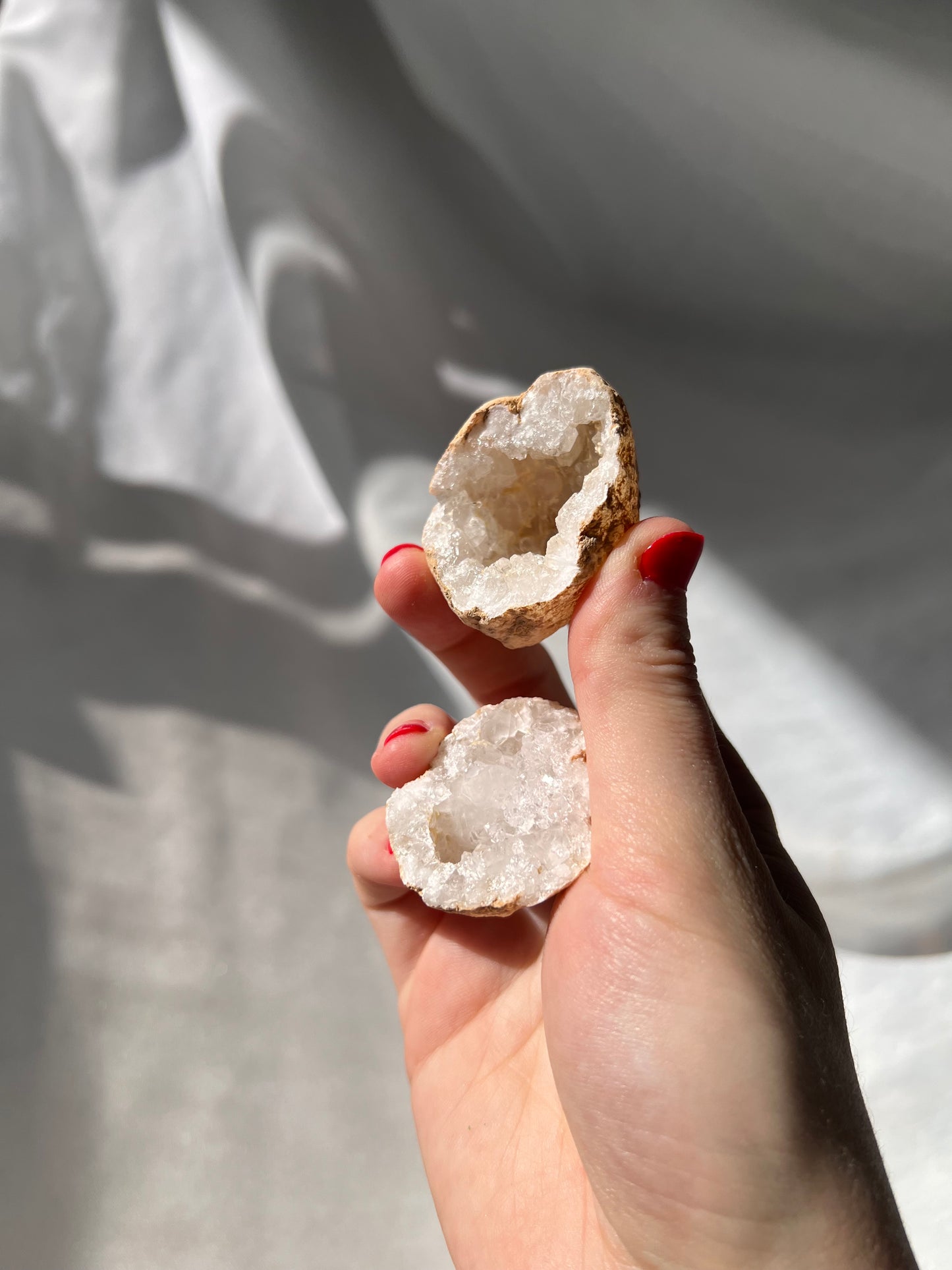 Clear Quartz Mini Geode from Morocco