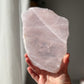 Rose Quartz slice from Brazil 01