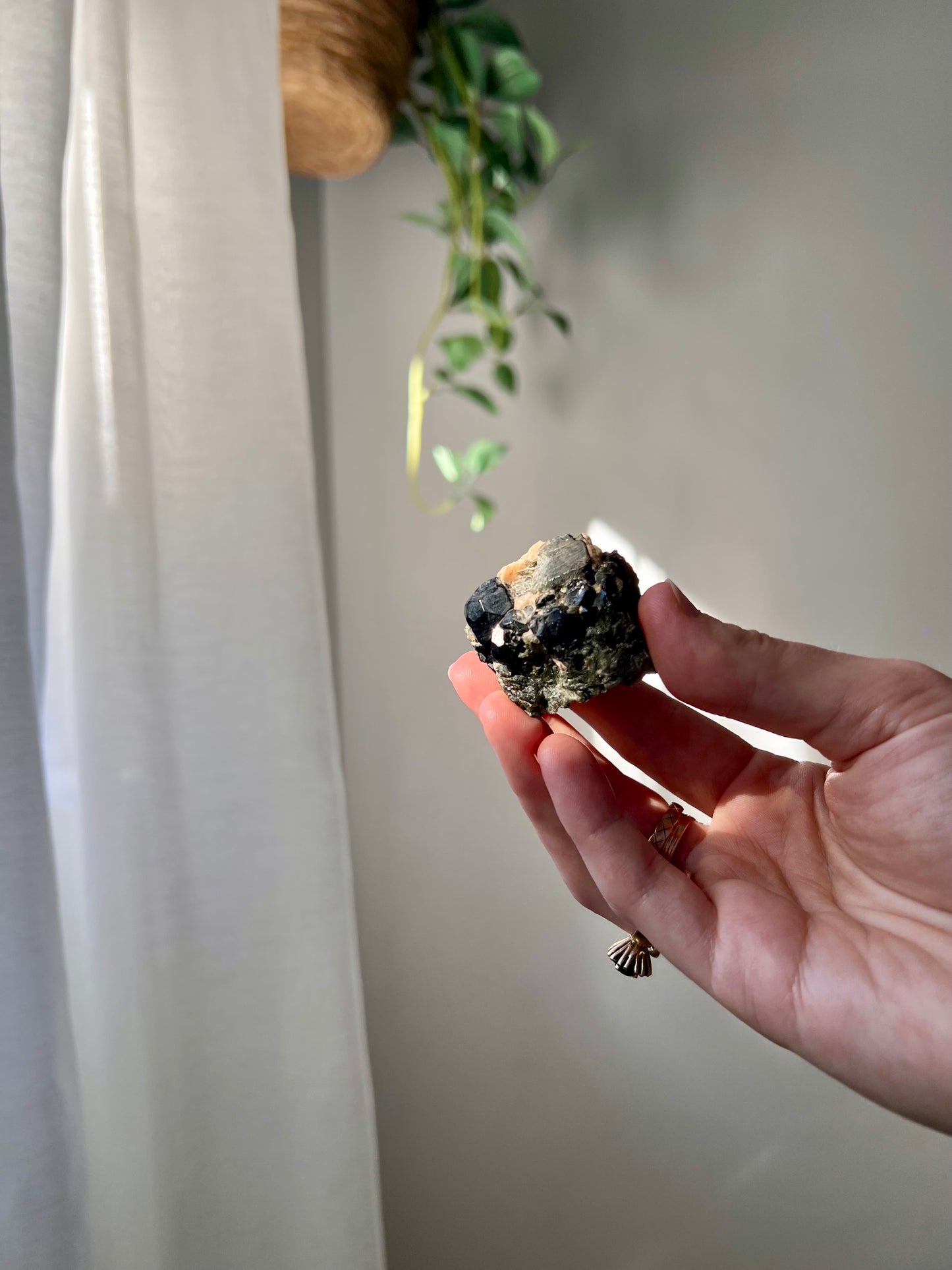 Rare collectable Black Spinel from Russia