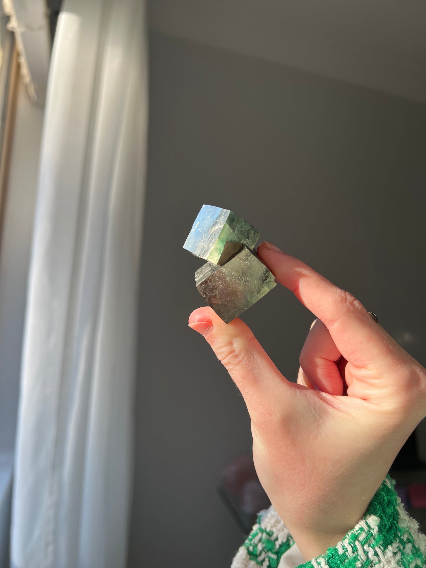 Pyrite cube from Peru 11