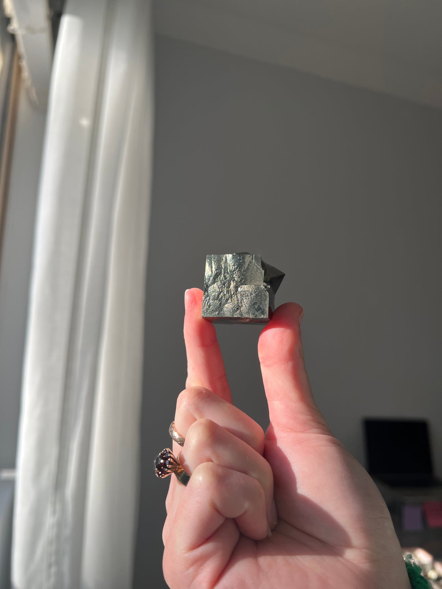 Pyrite cube from Peru 04