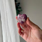 Lepidolite heart from Brazil