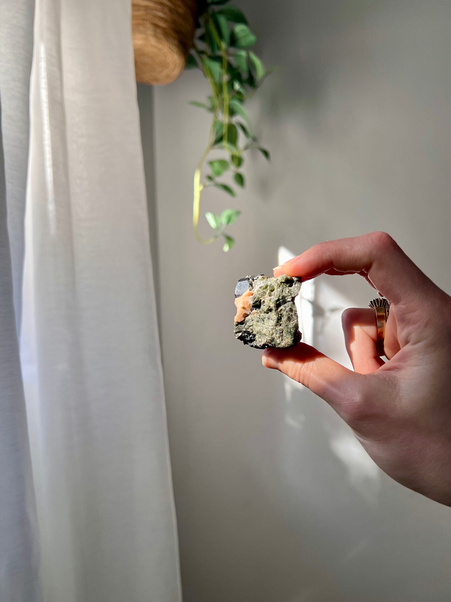 Rare collectable Black Spinel from Russia