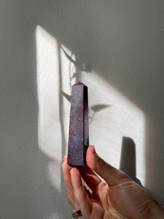 Ruby Kyanite tower from India