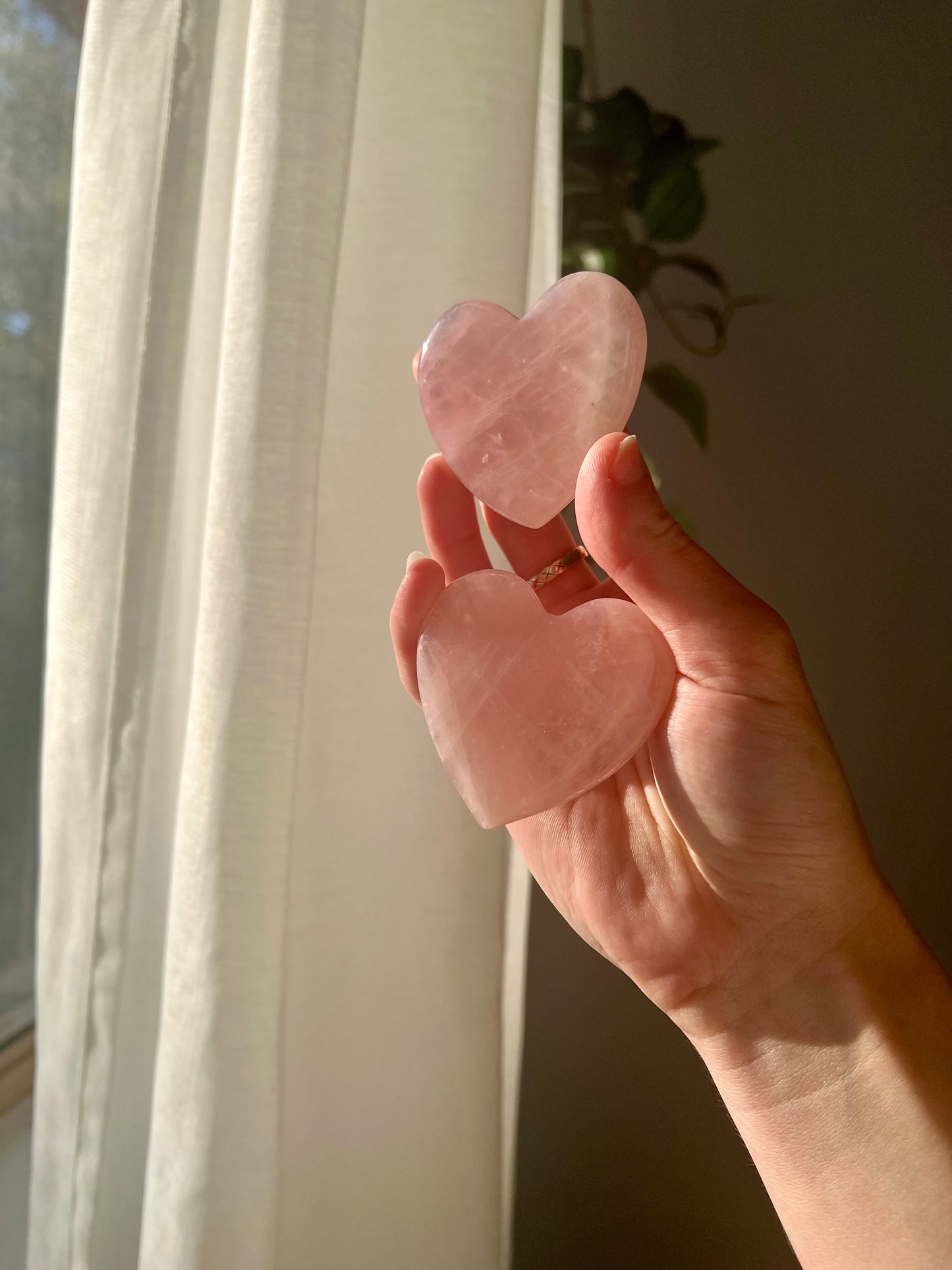 Rose Quartz heart from Brazil