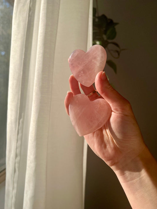Rose Quartz heart from Brazil