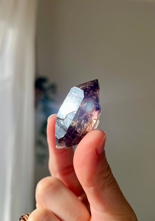 Brandburg Amethyst with moving enhydro