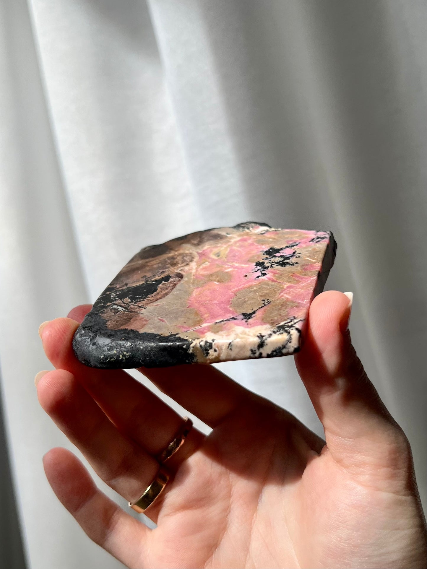 Australian Rhodonite slice