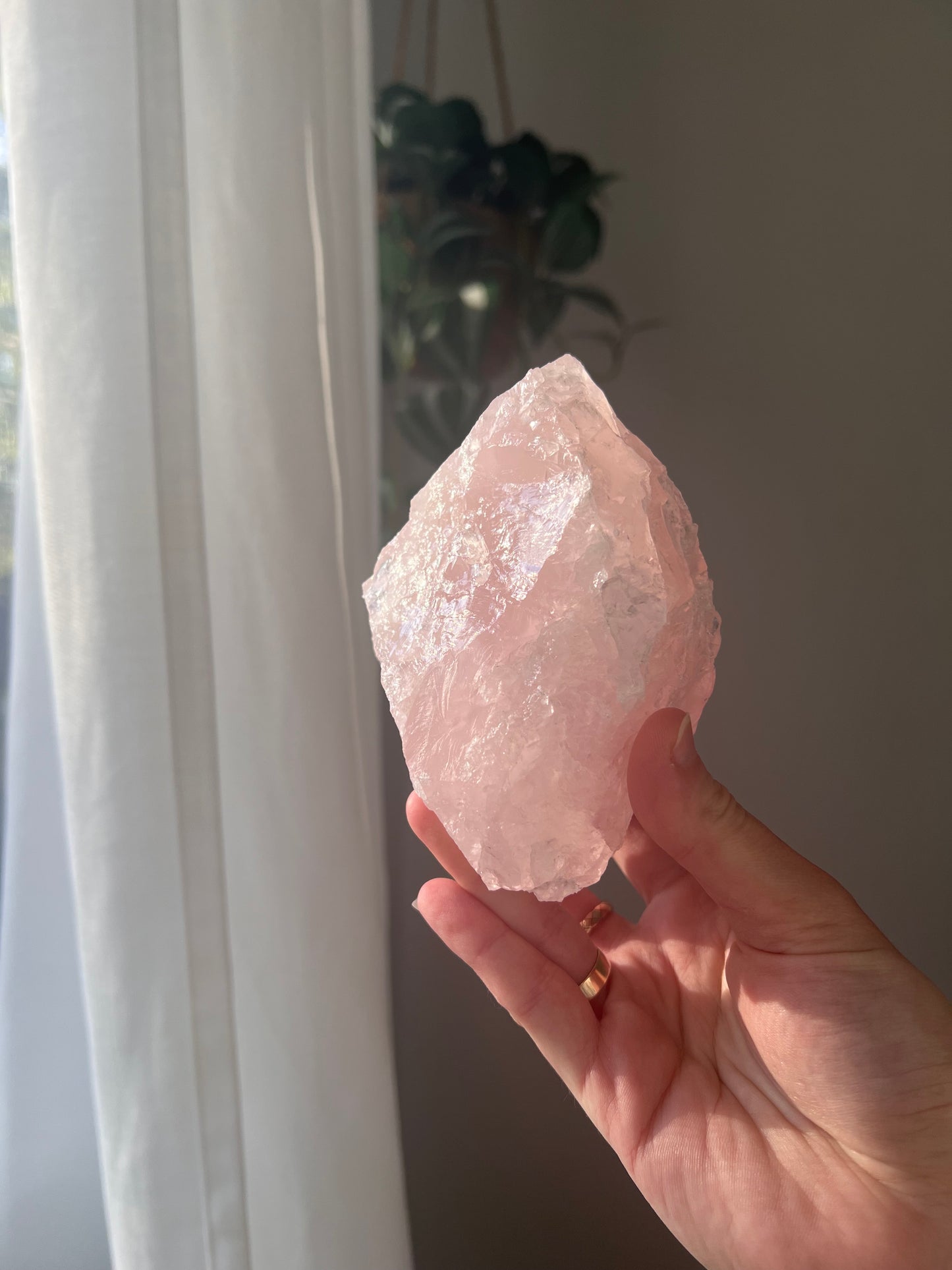 Rose Quartz chunk from Brazil 02
