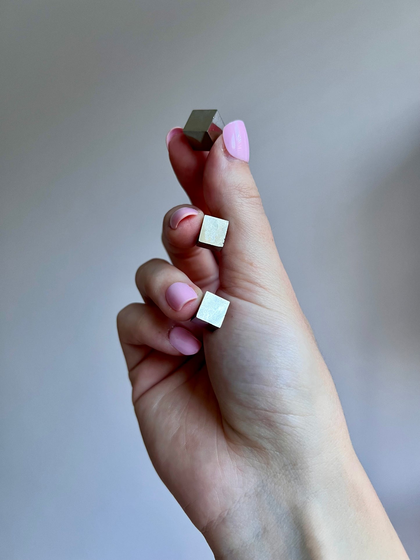 Pair of Pyrite cubes from Peru