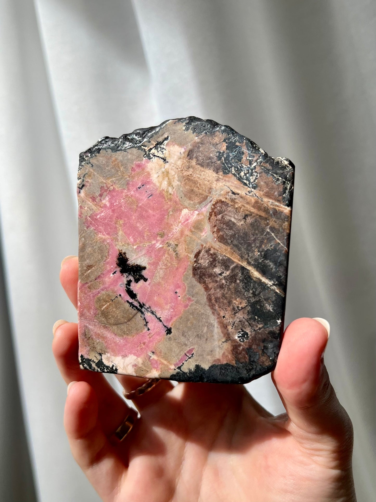 Australian Rhodonite slice