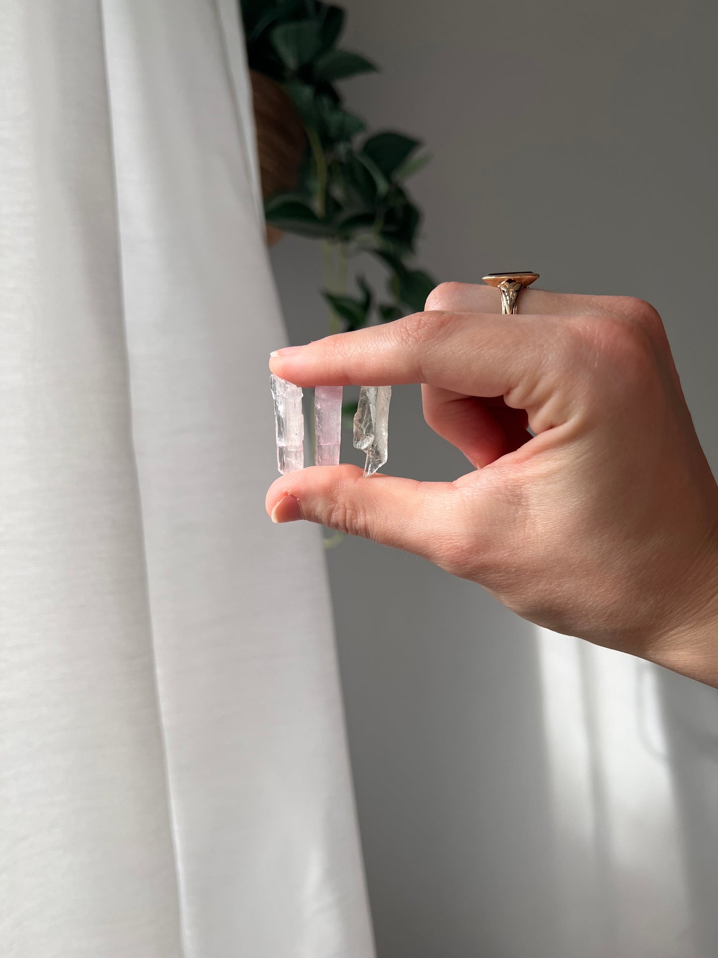 Trio of Kunzite, Hiddenite and Triphane 02