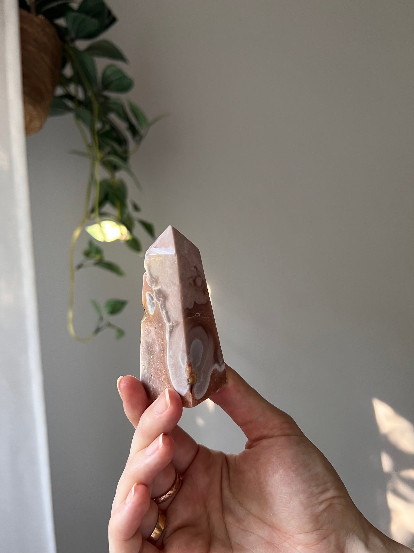 Pink Amethyst tower from Brazil