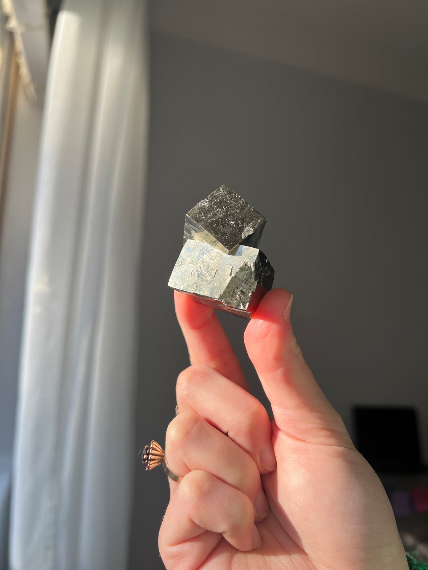 Pyrite cube from Peru 11