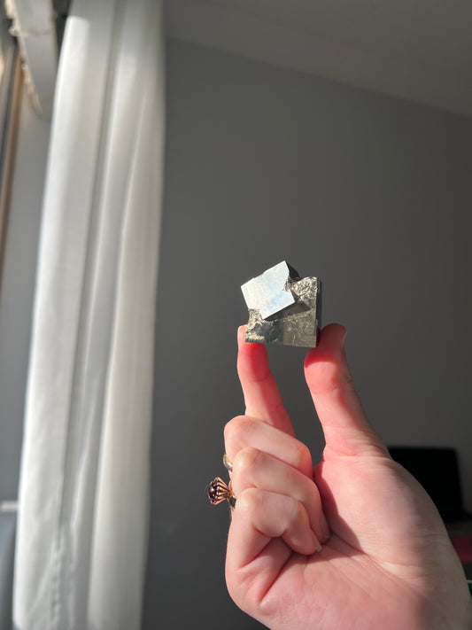 Pyrite cube from Peru 04
