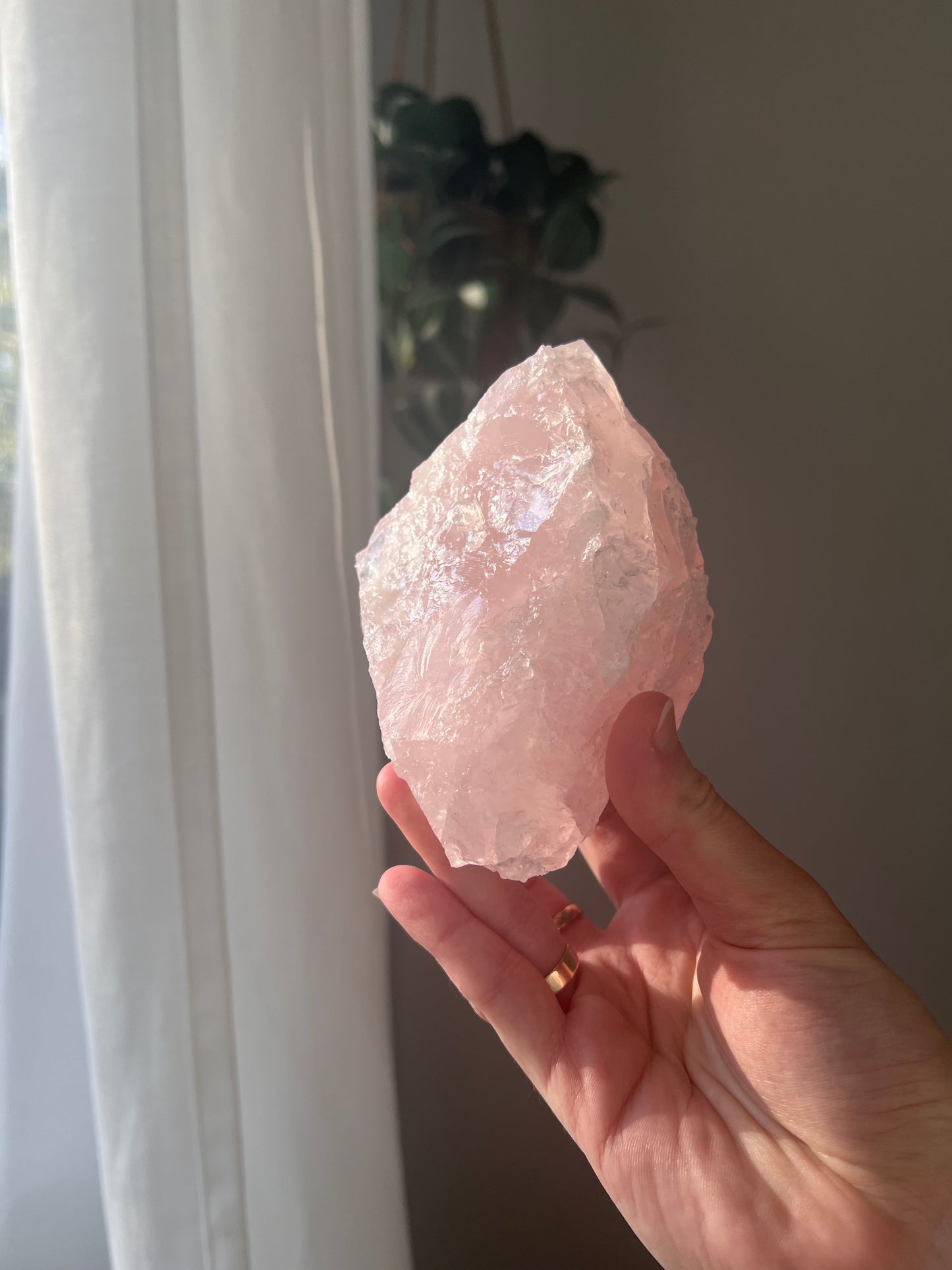 Rose Quartz chunk from Brazil 02