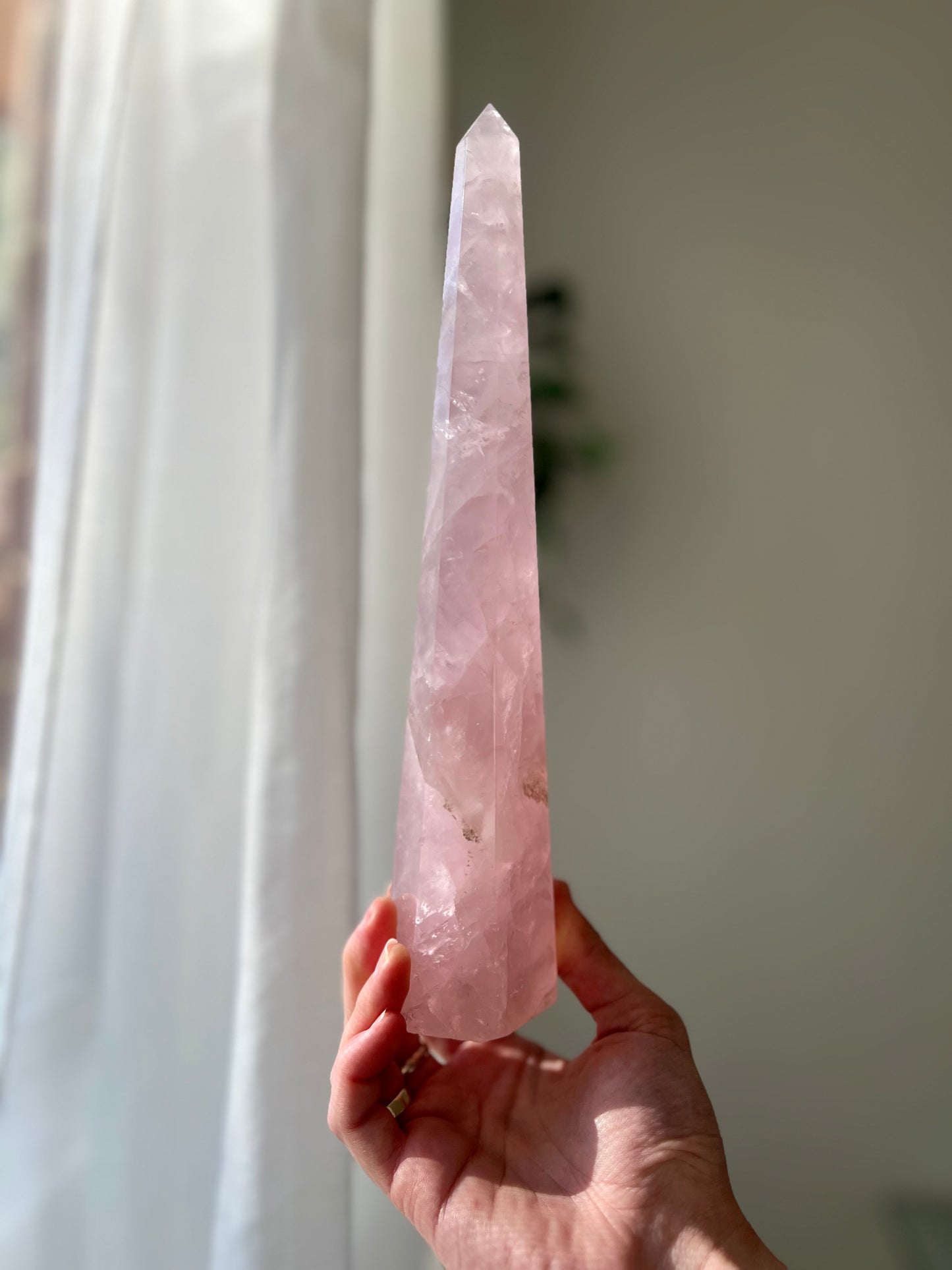 Rose Quartz tower from Brazil