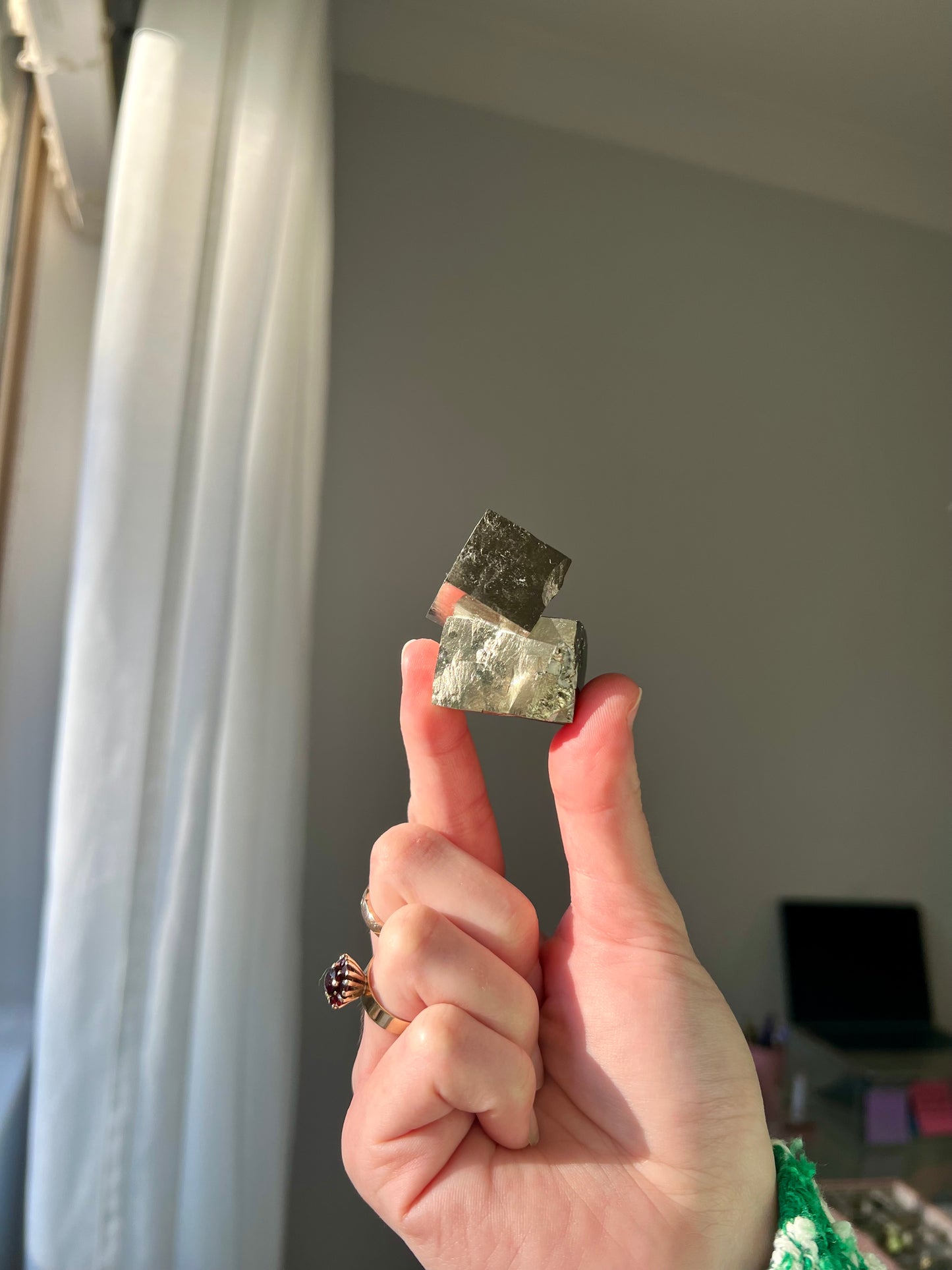 Pyrite cube from Peru 11