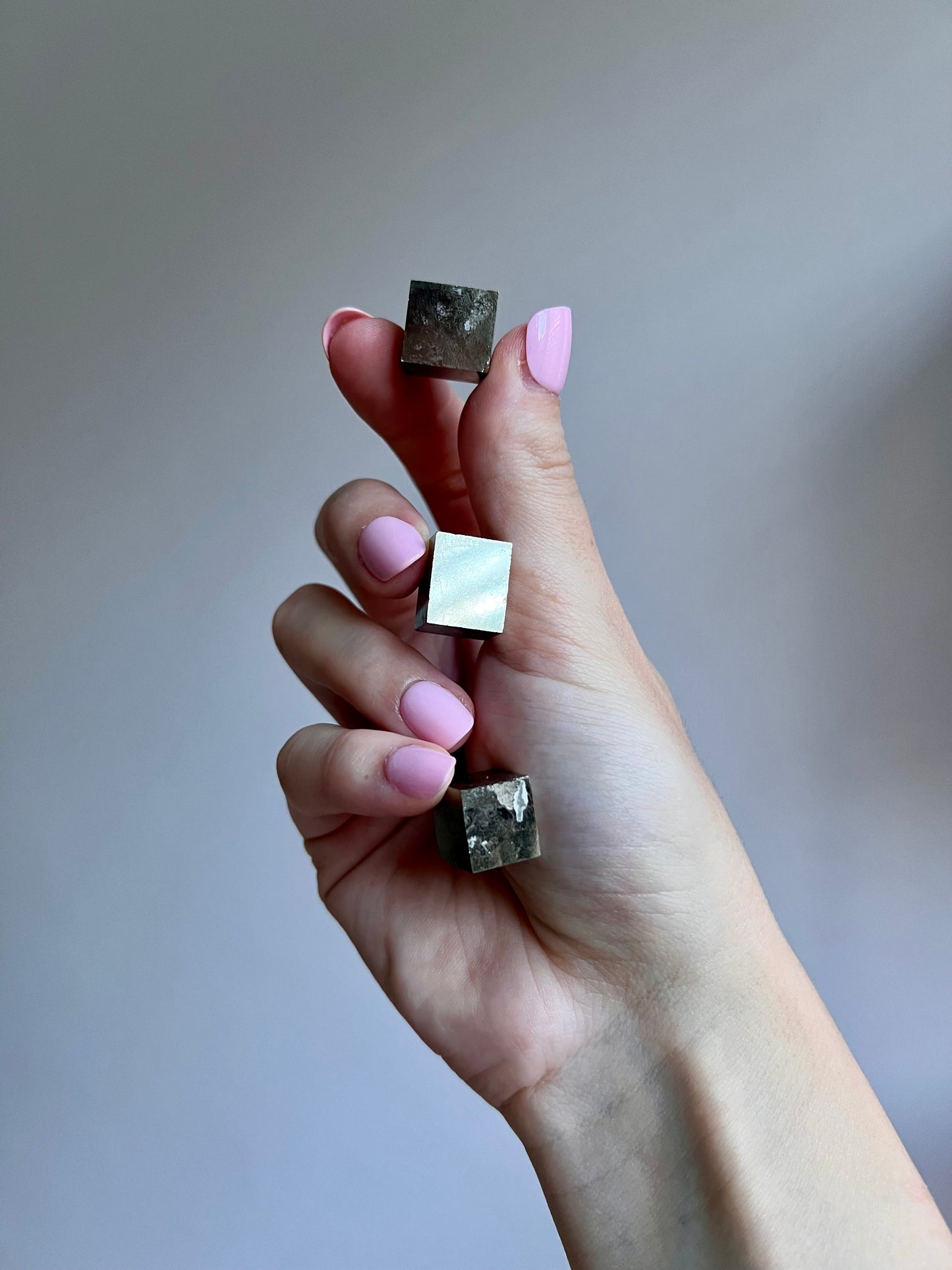 Pair of Pyrite cubes from Peru