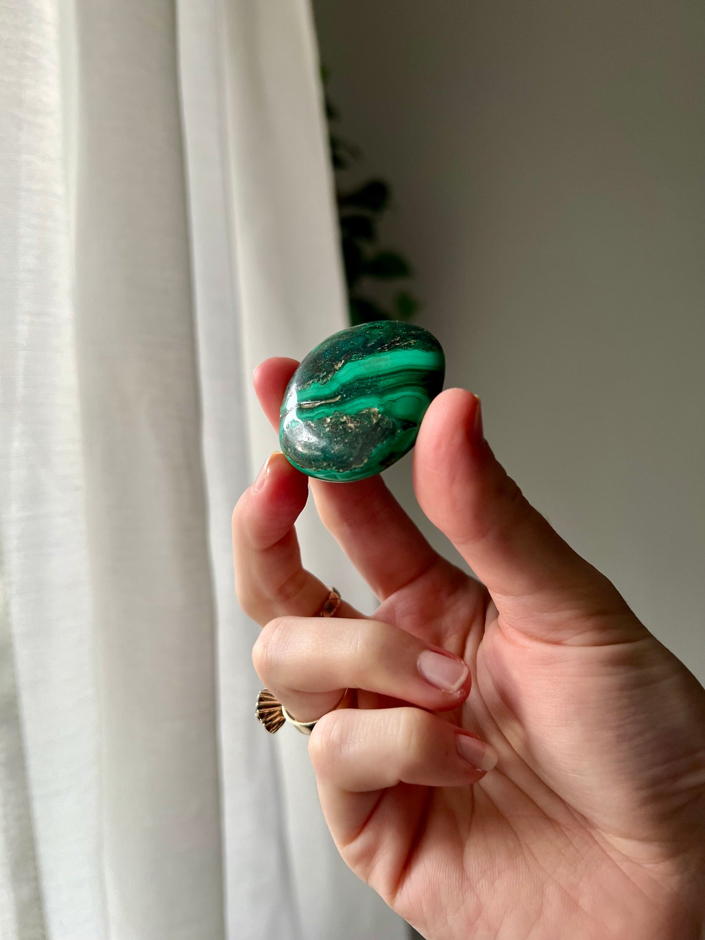 Malachite palmstone from The Congo