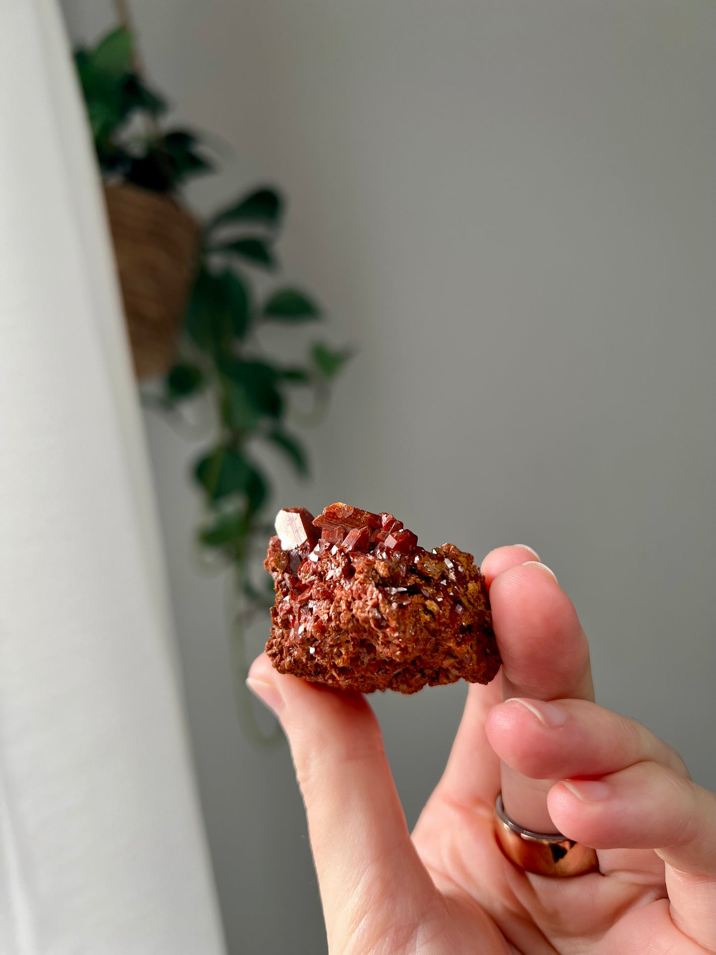 Rare high quality Vanadinite from Mibladen, Midelt Morocco