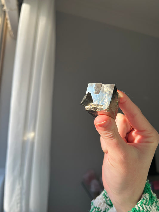 Pyrite cube from Peru 12