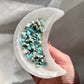 Set of 5 mini Larimar tumbled stones from the Dominican Republic