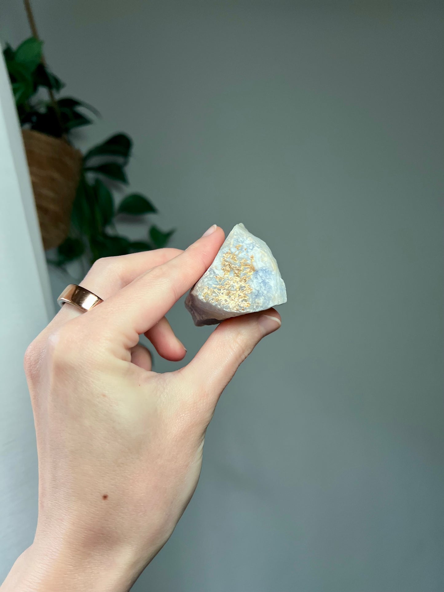 Rough Blue Lace Agate from Namibia