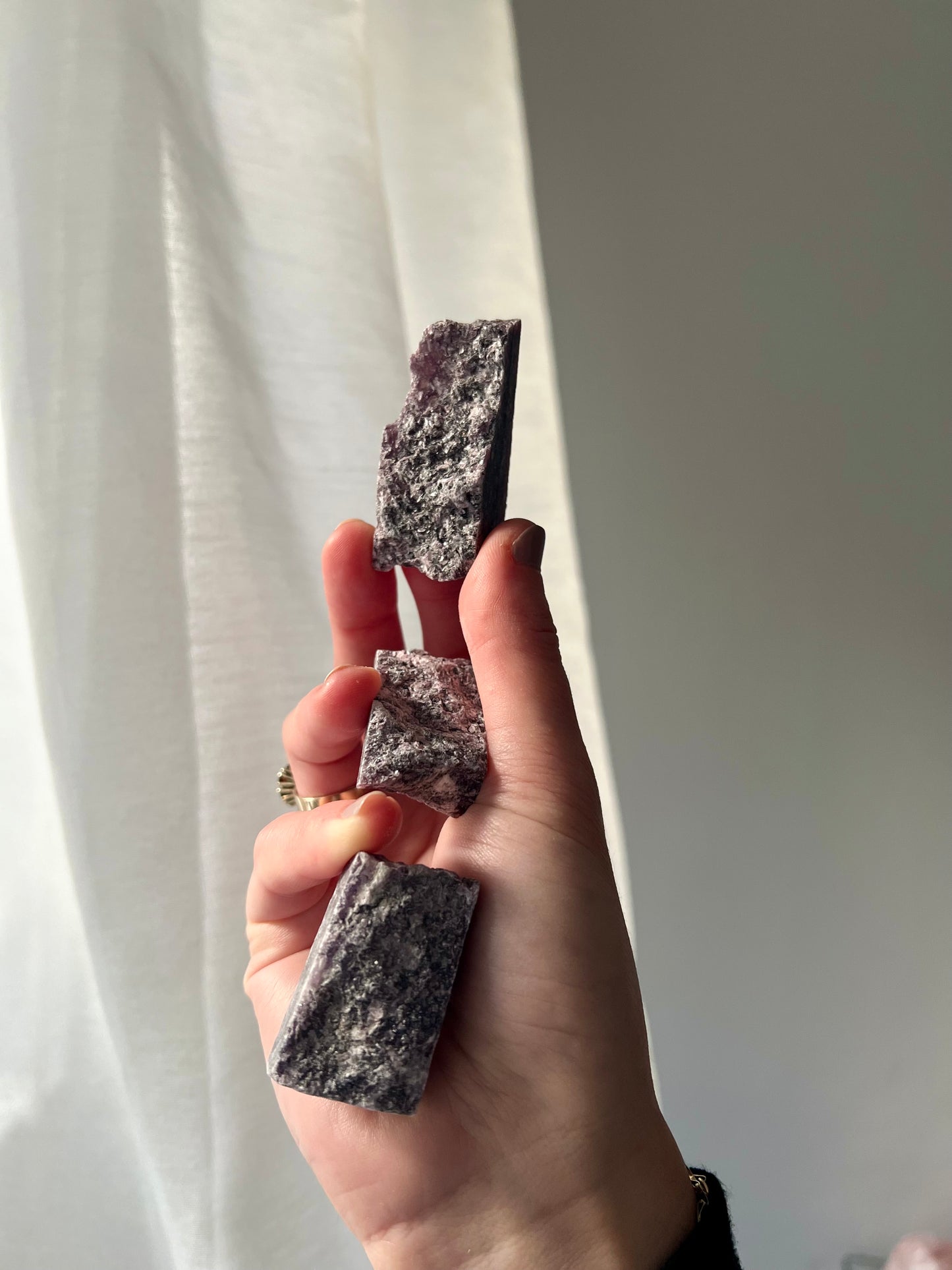 Lepidolite slice from Brazil